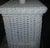 Gorgeous 1970s woven wicker Rattan lamp with scalloped edges, braided accents, and large wicker shade. In wonderful...