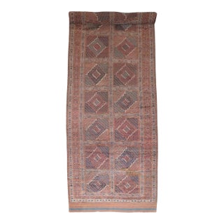 Late 19th Century Zabihi Collection Rare Corridor Size Turkeman Ersari Rug - 6'2" x 21'3" For Sale