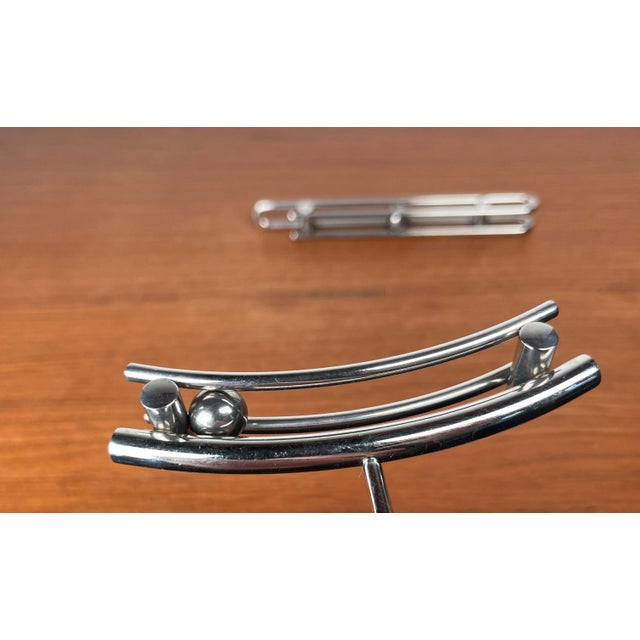 Silver Postmodern Danish Metal Bottle Opener and Corkscrew by Bent Falk for Menu, 1980s, Set of 2 For Sale - Image 8 of 18