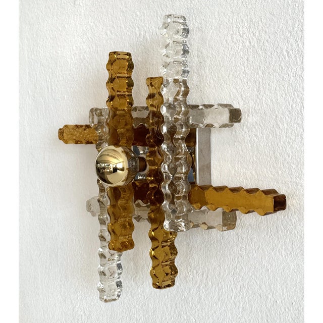 Poliarte Italian Art Glass Wall Sconce by Albano Poli for Poliarte, 1970s For Sale - Image 4 of 13