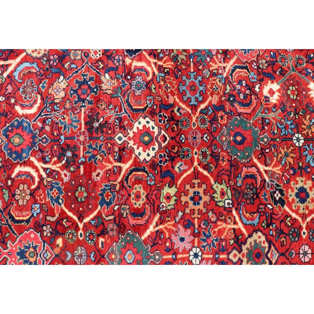 Early 20th Century Antique Persian Sultanabad Mahal Rug With All-Over Sub Geometric Design For Sale - Image 11 of 13