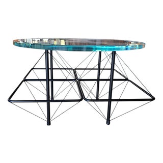 Wire Coffee Table, 1980s For Sale