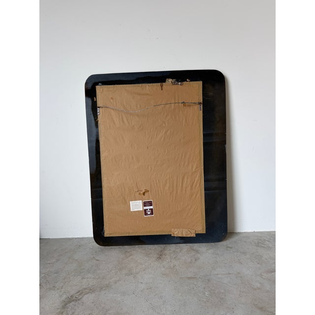 1980's Lee Reynolds Postmodern Minimalist Composite Wall Mirror For Sale - Image 12 of 13