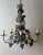 Hollywood Regency Italian Hand-Painted Fruit and Vine Chandelier with Pomegranates, 1970s For Sale - Image 3 of 16