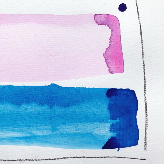 Original Watercolor Abstract Painting Painting is 11"x15" 140lb Cold Press Cotton Paper Archival Quality Unframed