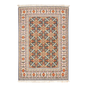 Vintage Hand-Knotted Persian Ardebil Rug 4'6" X 6'7"