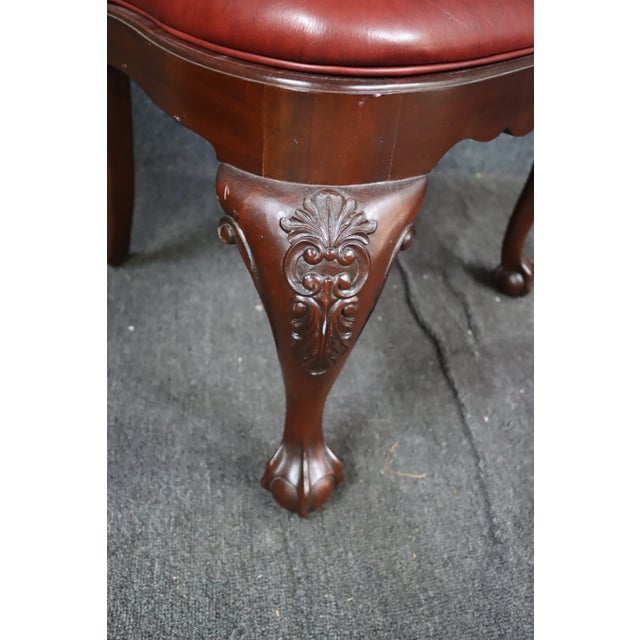 Wood 8 Chippendale Style Mahogany Carved Dining Chairs For Sale - Image 7 of 13