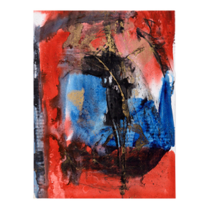 Flecks of Gold - Abstract Composition in Acrylic on Paper by Ricardo De Silva