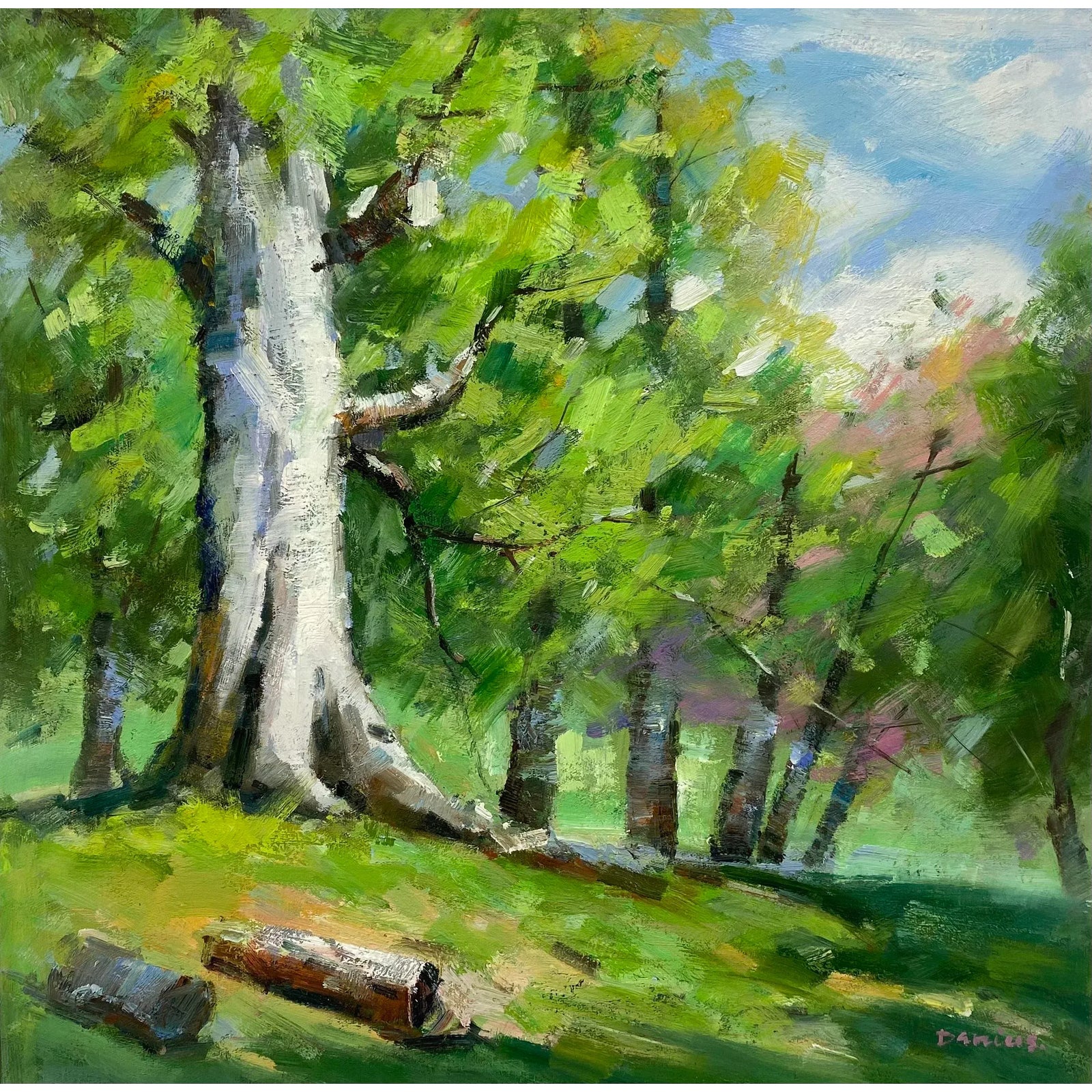 Impressionistic Landscape Original Oil Painting | Chairish