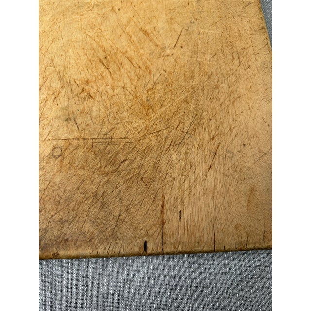 Antique Copper Alphabet Wood Cutting Board For Sale - Image 12 of 18