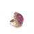 Bochic “Capri” Ruby, Amethyst & Sapphire Cocktail Ring Set In 18K Gold & Silver For Sale - Image 11 of 12