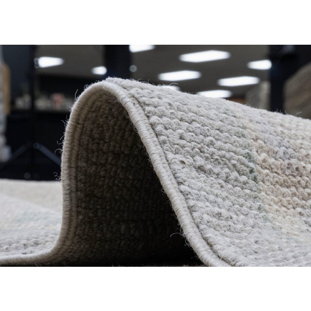 Gray Turkish Oushak Rug 9'6" x 13'1" For Sale - Image 8 of 8