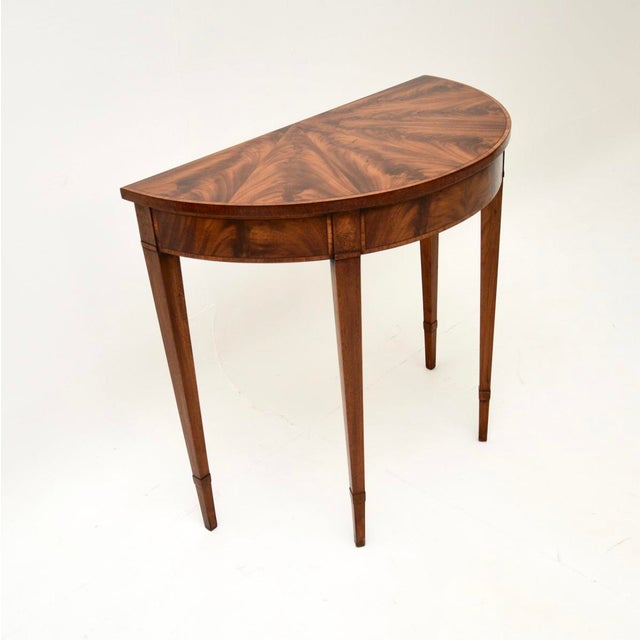 Antique Sheraton Style Console Table, 1910 For Sale - Image 3 of 9