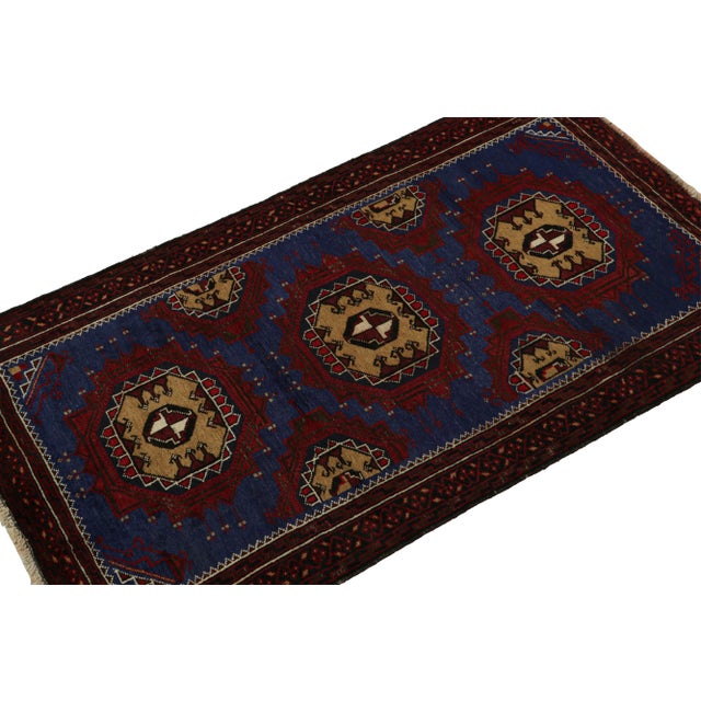 Hand knotted in wool, this 4x6 Baluch rug represents a new line of tribal carpets in the Modern Classics Collection by Rug...
