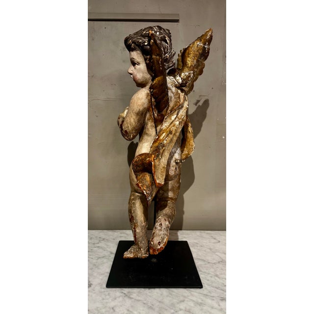 Italian Pair of Italian Putti Statues For Sale - Image 3 of 9