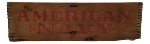 1940s American Navy Wooden Tobacco Crate