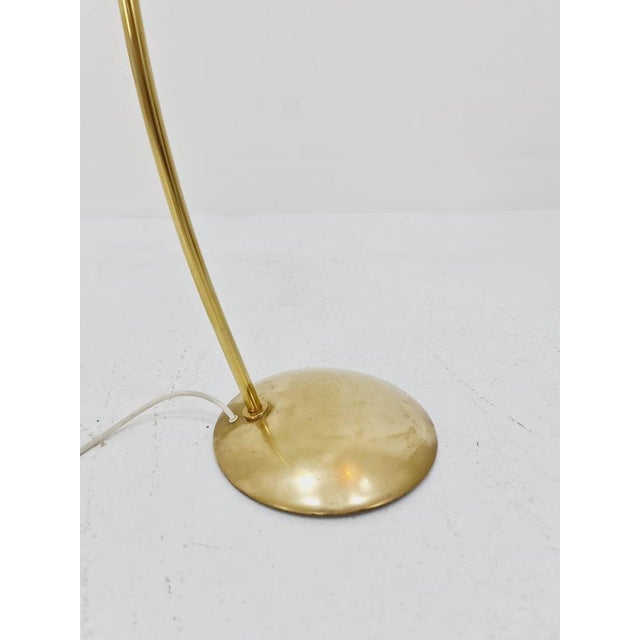 Mid-Century German Brass Arc Floor Flex Lamp from München Werkstätten, 1960s For Sale - Image 5 of 11