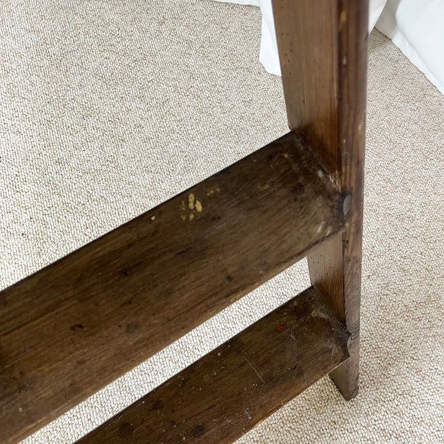Large Wooden Painters Stepladder, 1940s For Sale - Image 11 of 13