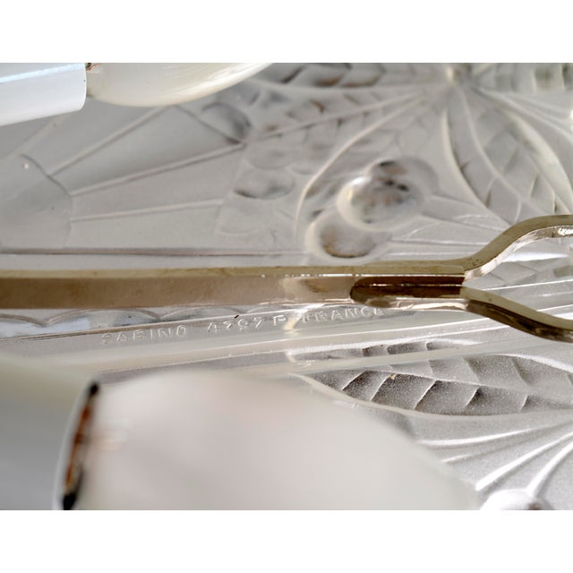 French Art Deco Chandelier by Marius Sabino 1920s France For Sale - Image 12 of 13