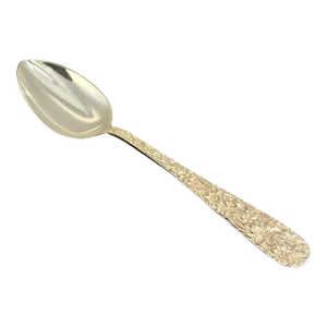 Antique Single Repousse Table/Serving Spoon Marked S. Kirk & Son Inc.