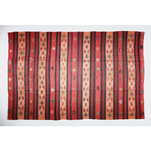 Tribal Vintage Tribal Kilim Rug - 10'x5'1 For Sale - Image 3 of 10