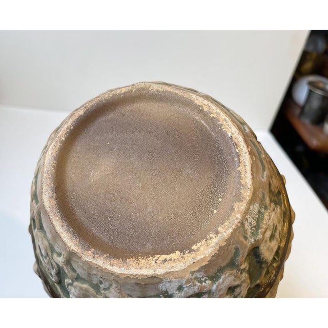 Ceramic Antique Historicism Italian Pottery Vase with Puttis, 1920s For Sale - Image 7 of 9