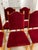 Red Set of 6 1970s Danish Oak Dining Chairs - Style of Henning Kjærnulf - Original Red Mohair For Sale - Image 8 of 18