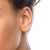 Haus of Brilliance 10K Rose Gold Plated .925 Sterling Silver 3/8 Cttw Diamond Miracle Set Stud Earrings (J-K Color, I-3 Clarity) For Sale - Image 4 of 5