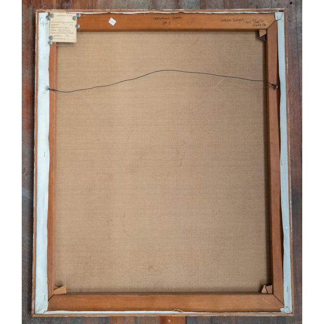 Textile Mid-Century Modern Abstract Painting "Pretentious Doodle" by Adrian Siegel For Sale - Image 7 of 10