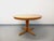 Vintage Round Dining Table in Blond Elm with Integrated Extension, 1970s For Sale - Image 12 of 14