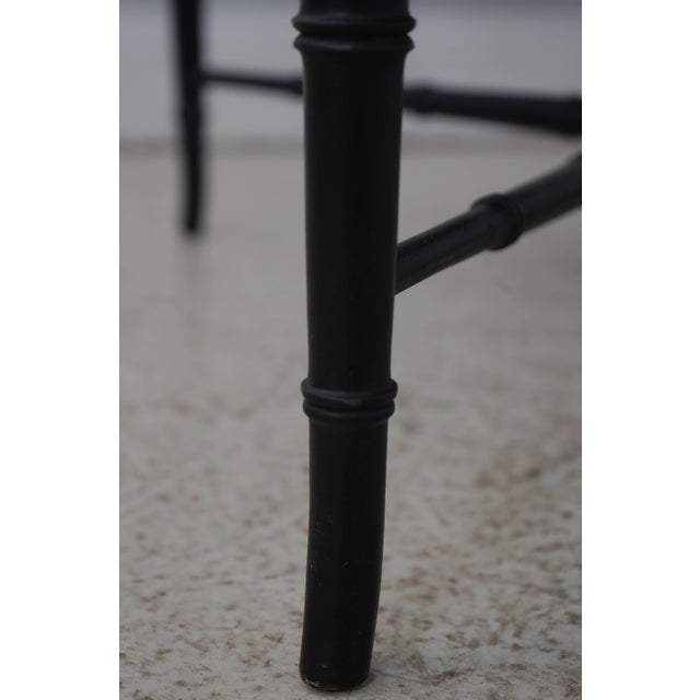 Pair of Kittinger Faux Bamboo Modern Design Side Tables For Sale - Image 12 of 18