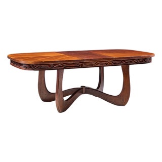 Witco Style Pulaski Oceanic Mid Century Expanding Dining Table With 1 Leaf For Sale