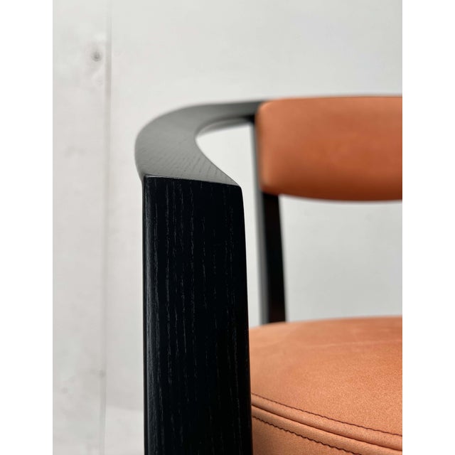 Postmodern German Modell Nostro Leather Chair by Andreas Weber for Rosenthal Einrichtung, 1980s For Sale - Image 14 of 18