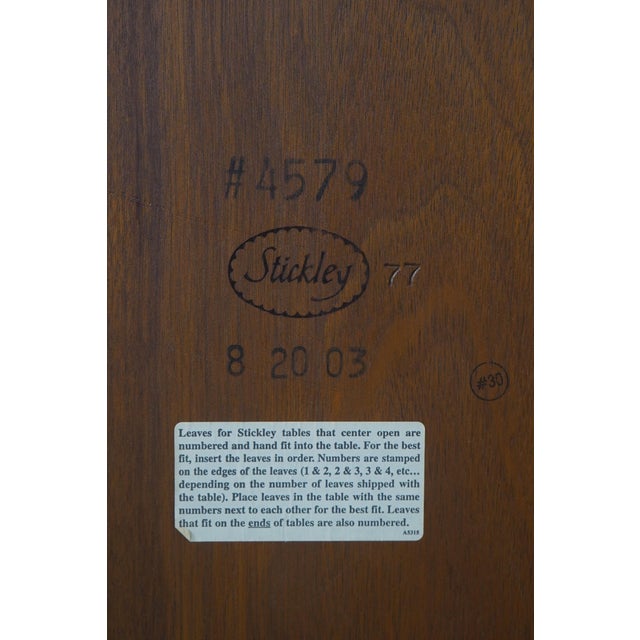 Stickley George III Style Mahogany Inlaid Dining Table For Sale - Image 18 of 18