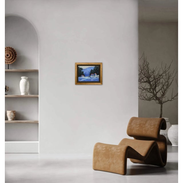 Contemporary Winterscapes Impressionist Snowscape Oil Painting For Sale - Image 3 of 7