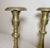 Rare Pair Primitive Antique 18th Century Turned Brass Candlestick Candle Holder For Sale - Image 11 of 11