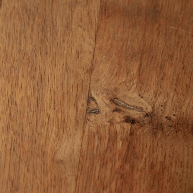 Brutalist Oak Dining Table from De Puydt, 1970s For Sale - Image 10 of 17