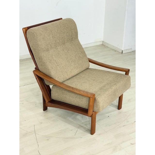 Mid-Century Danish Lounge Chair in Teak Armchair by Grete Jalk for Glostrup Møbelfabrik, 1960s For Sale - Image 4 of 10