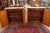 Wood 1920's Walnut French Louis XV Style Marble Top Bookcase China Bar Cabinets, 2 Pieces For Sale - Image 7 of 16