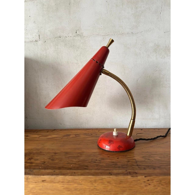 Vintage Italian Gooseneck Table Lamp from Stilnovo, 1960s For Sale - Image 11 of 11