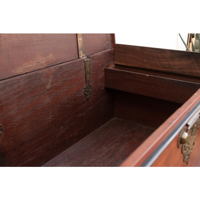 19th Century Large Antique Dutch Colonial Ceylon Chest on Stand For Sale - Image 5 of 9