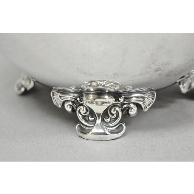 Vintage Poole Victorian Silver Plated Bulbous Footed Water Pitcher W/ Ice Lip For Sale In Philadelphia - Image 6 of 14