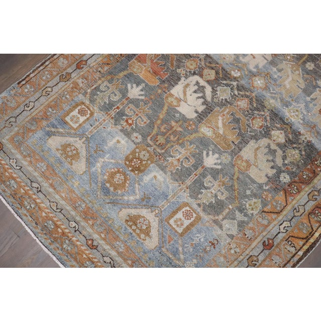 1910s Zabihi Collection Persian Malayer Accent Size Rug For Sale - Image 5 of 8