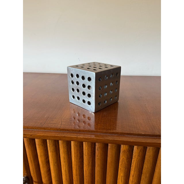 Space age Metal Dice attrib. to Danese Italy 1960s 11 × 11 × 11 cm Condition: excellent, no defects.