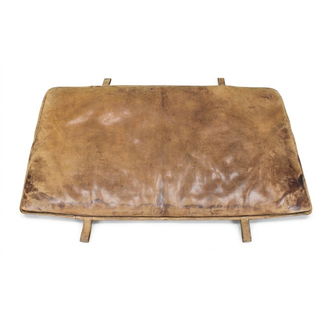 Vintage Leather Gym Mat, Former Czechoslovakia, 1930s For Sale - Image 4 of 8