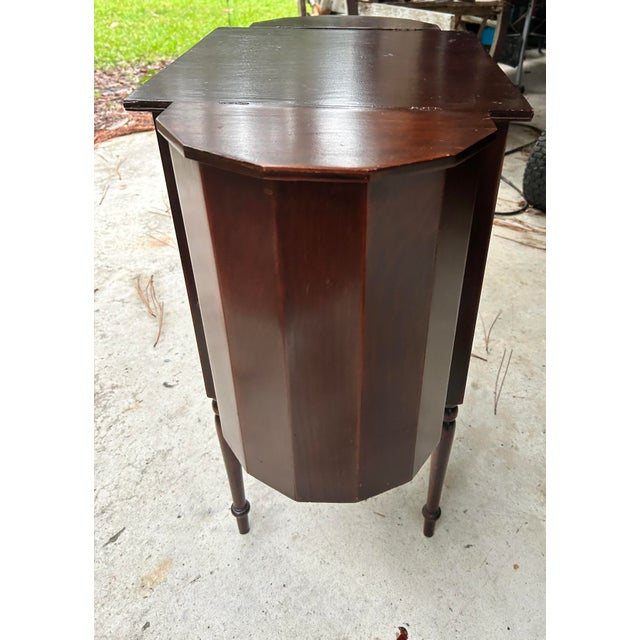 Antique Mahogany Sewing Table For Sale - Image 10 of 12