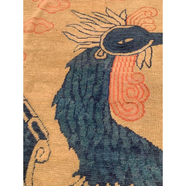 Textile Antique Chinese Dragon and Phoenix Wedding Rug With Double Happiness Symbol 9'2" X 11'8" For Sale - Image 7 of 18