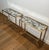 Neoclassical 1940s Pair of brass side tables with oxidized mirror tops by Maison Baguès For Sale - Image 3 of 12