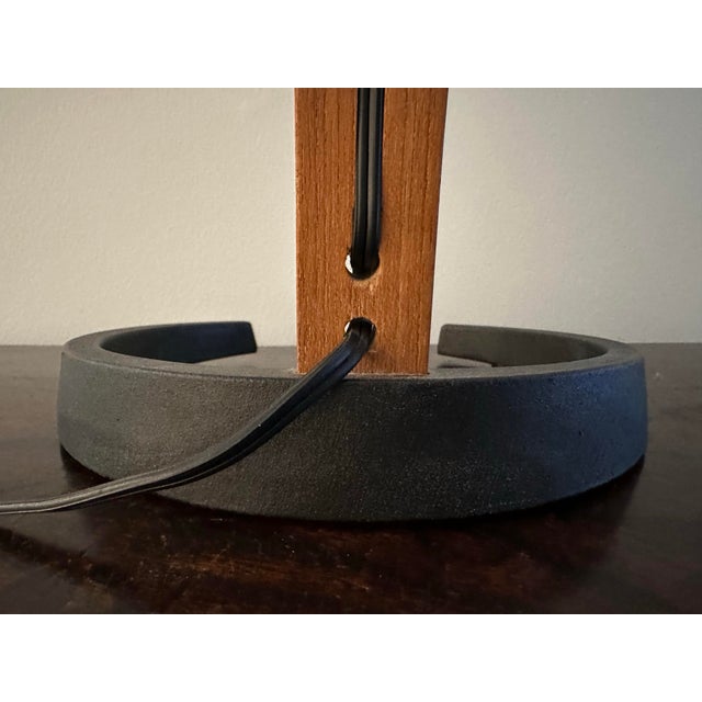 Original 1970’s Mads Caprani Table Lamp With Original Pleated Linen Shade For Sale In Savannah - Image 6 of 12