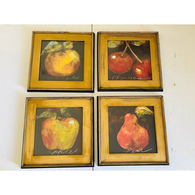 Modern Set of 4 Vintage Chromolithographs in Gold Frames For Sale - Image 3 of 12